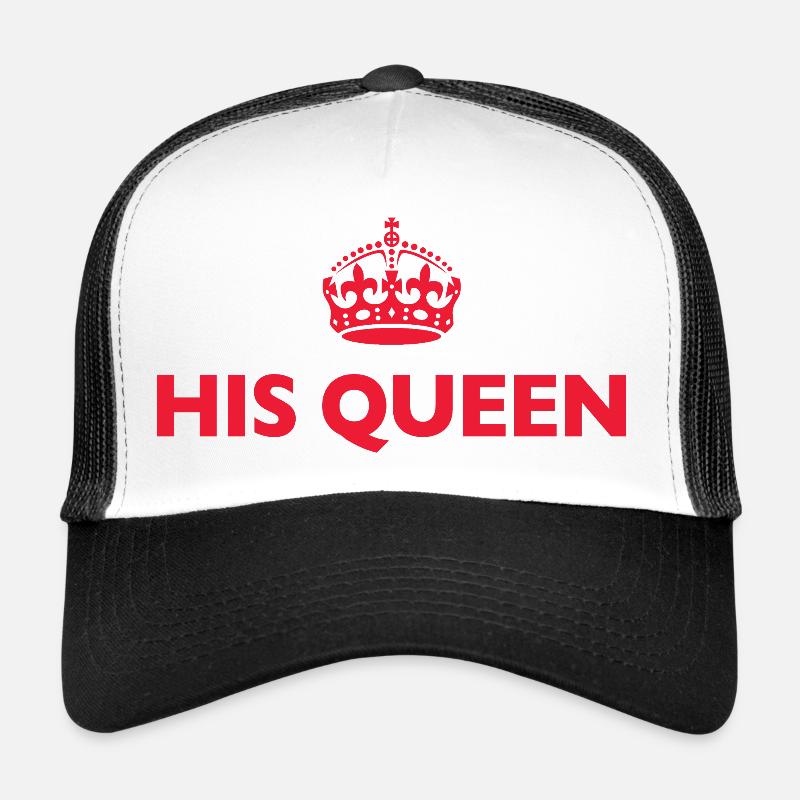 His Queen - Trucker Cap - white/black