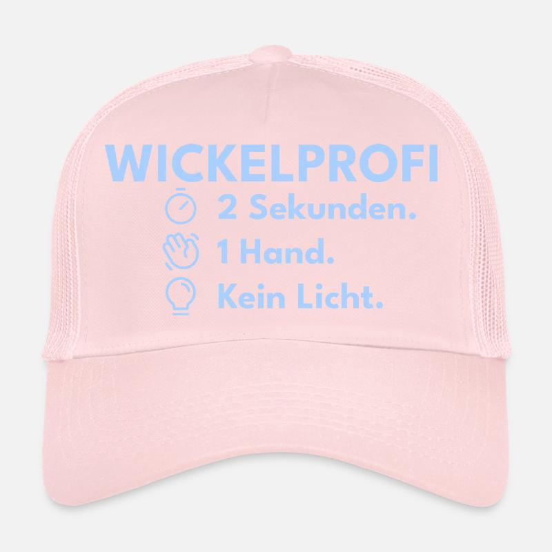 Wrapping professional – 2 seconds. 1 hand. No light. Trucker Cap