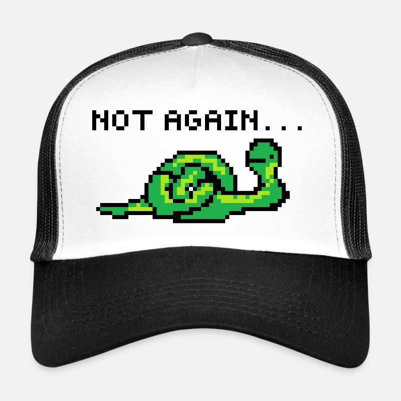 Pixelart Schlange Trucker Cap