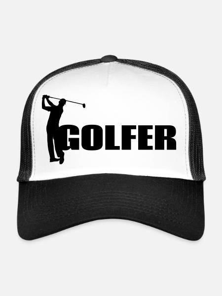 Golfer - Trucker Cap - white/black - Front