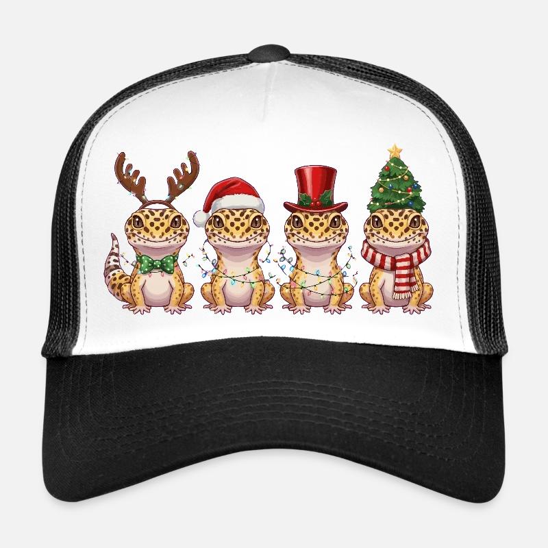 Guirlandes de Noël Gecko Léopard Casquette trucker 