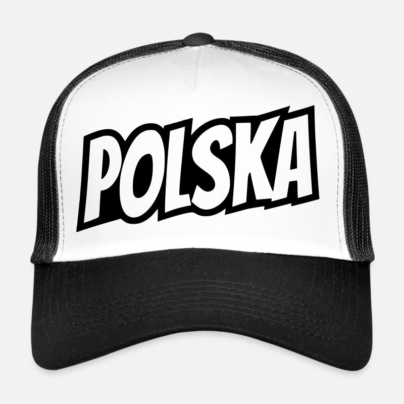 Lettrage Polska - Pologne Casquette trucker 