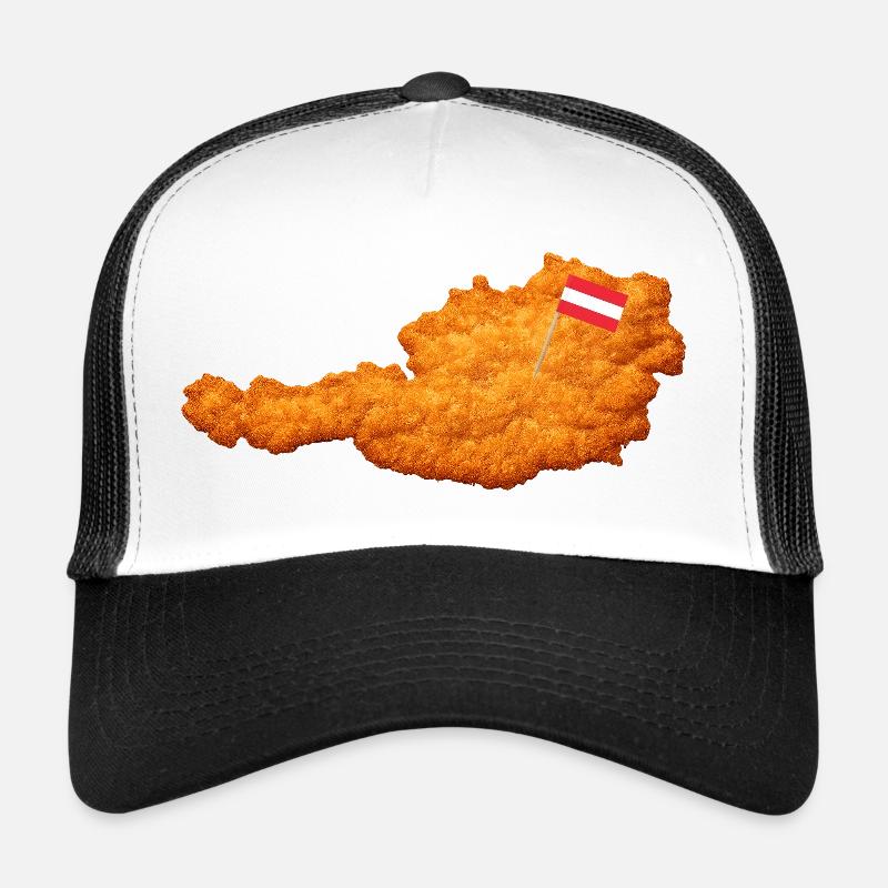 Schnitzel Österreich Form Essen Trucker Cap