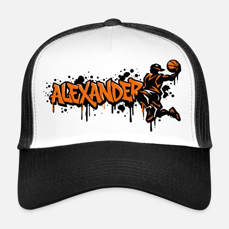 Alexander Graffiti Dunk - Casquette trucker  - blanc/noir