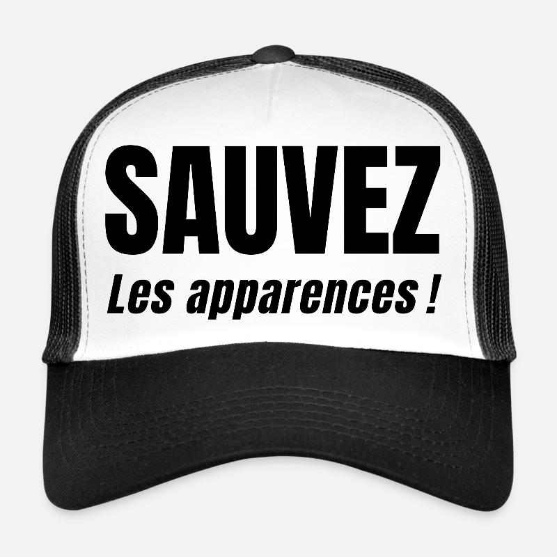 SAVE APPEARANCES! - Trucker Cap - white/black
