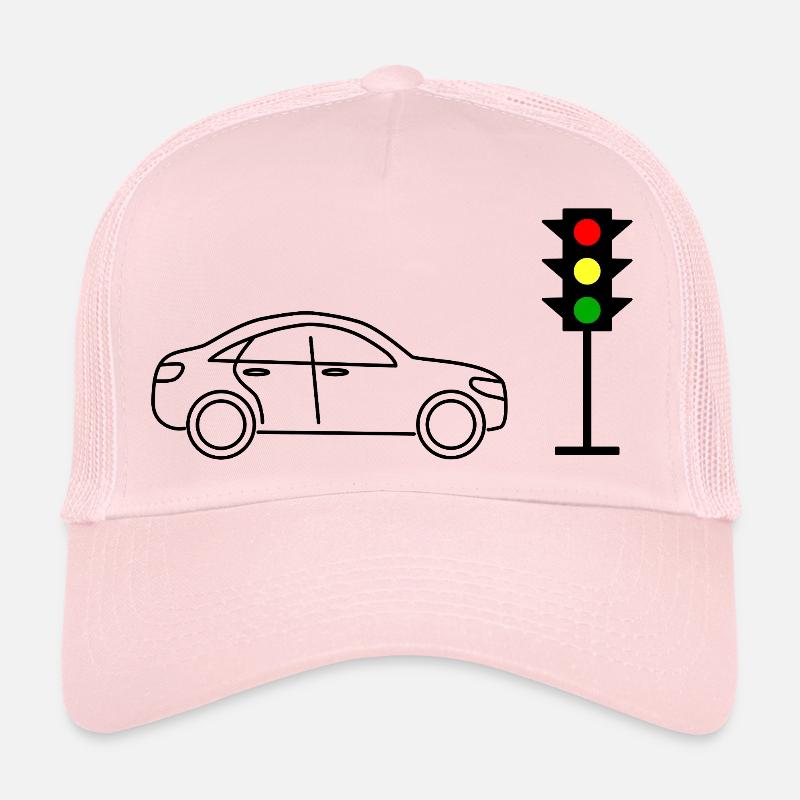 Feux de circulation avec voitures Casquette trucker 