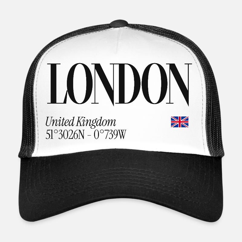 London Sleek Postcard Trucker Cap