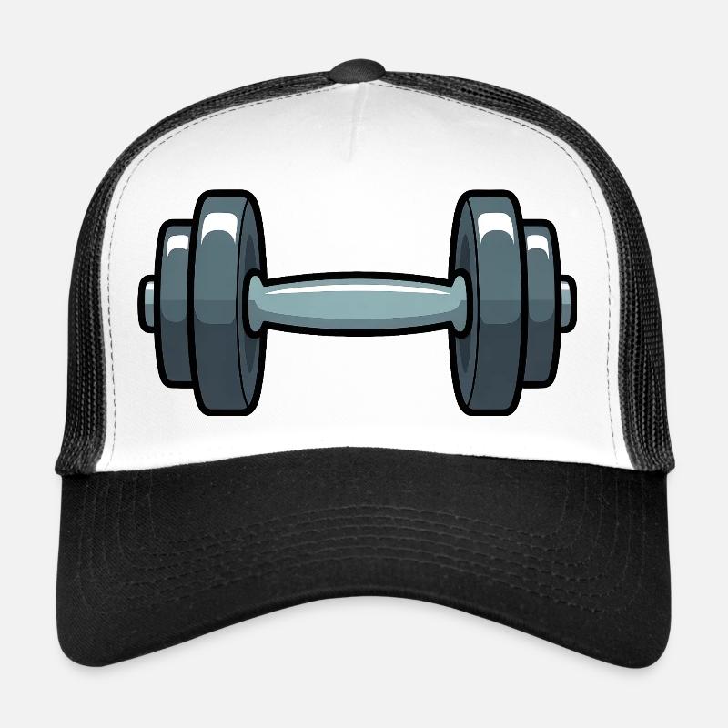 Dumbbell Comic Trucker Cap