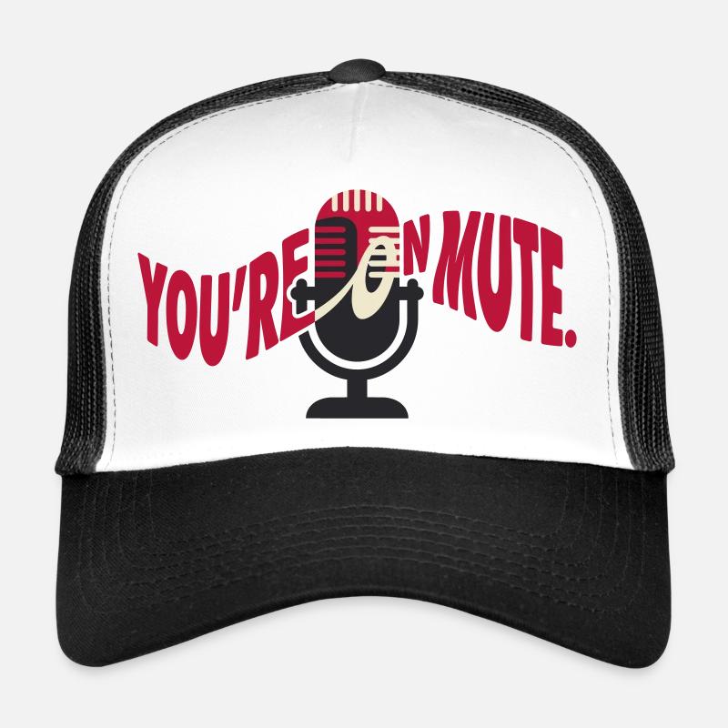 Micro Coupé Humour Visioconférence Casquette trucker 