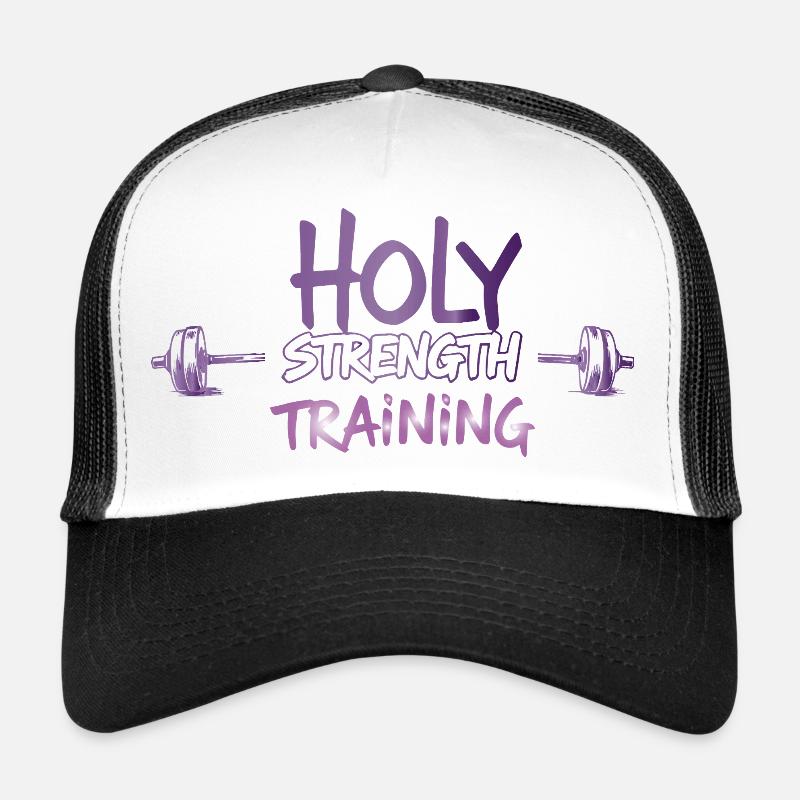 Holy Strength Training Christian Design d’entraînement Casquette trucker 