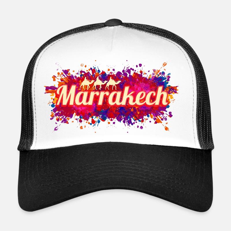 Marrakech au Maroc, Afrique, souvenir vintage Casquette trucker 
