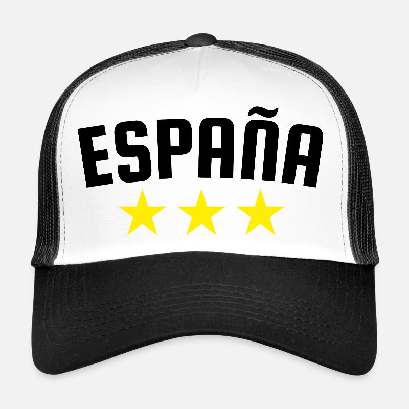Spain Three Star Design B Trucker Cap