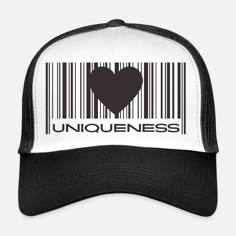 Uniqueness - Trucker Cap - white/black
