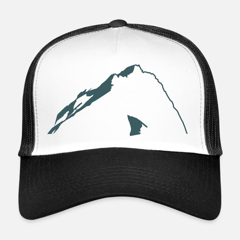Zugspitze - Trucker Cap - Weiß/Schwarz