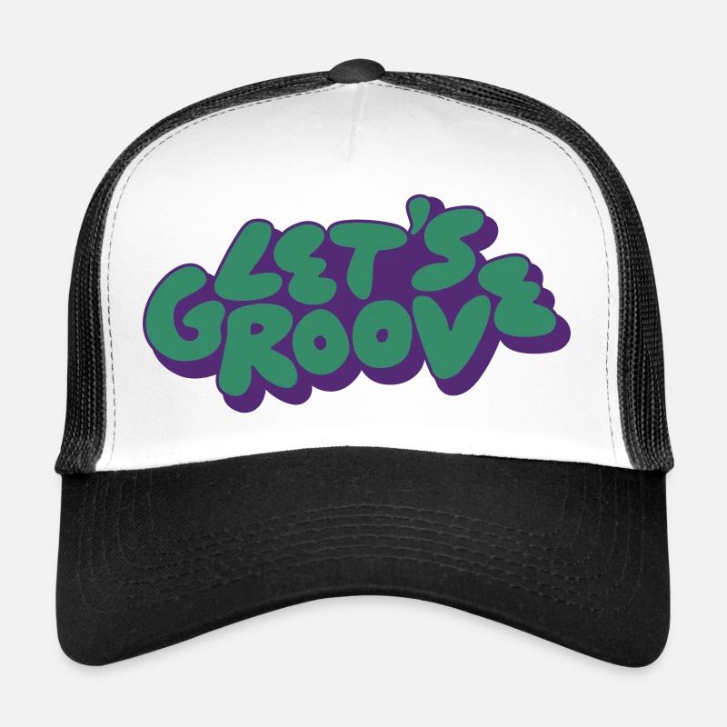 Let's groove - Casquette trucker - blanc/noir