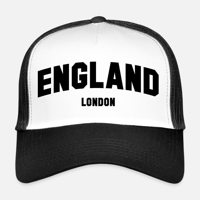 LONDON England - Trucker Cap - white/black