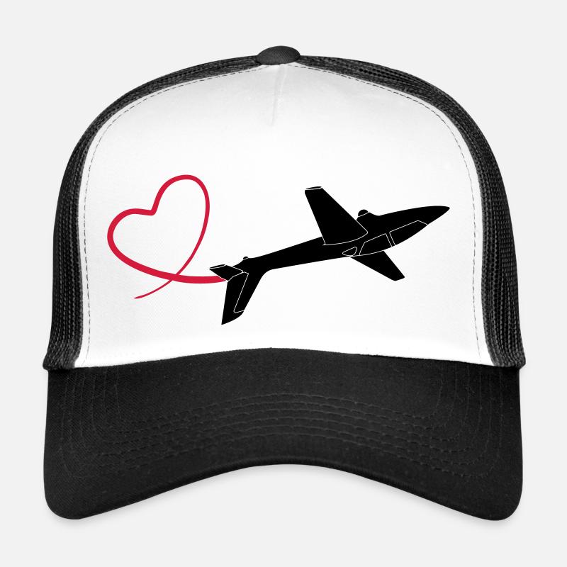 kunstflug fox 1 - Trucker Cap - Weiß/Schwarz