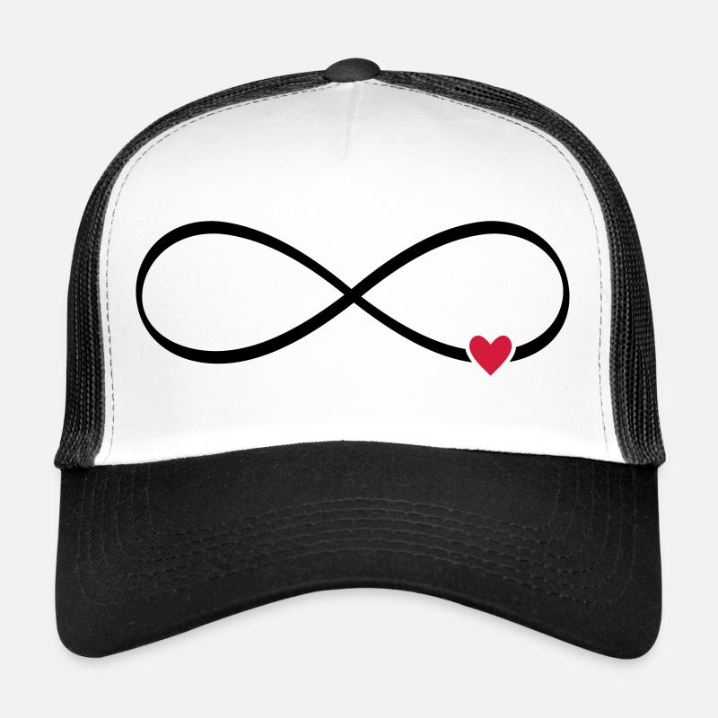 Infinity sign infinite heart love Trucker Cap