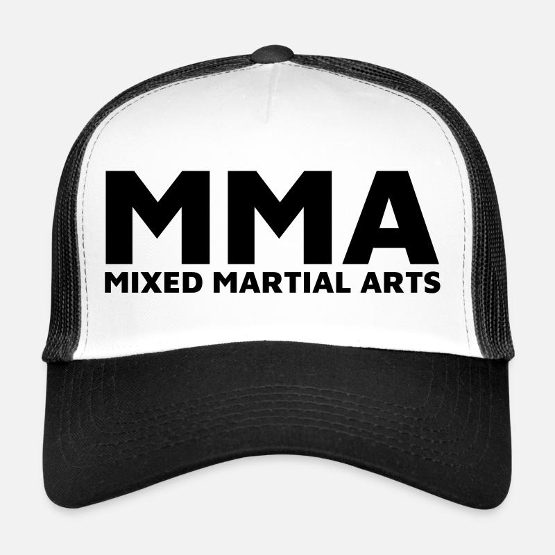 MMA - Trucker Cap - Weiß/Schwarz