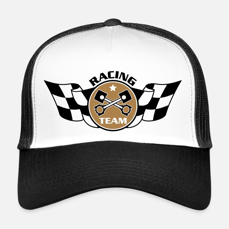 Racing Team 2c - Trucker Cap - Weiß/Schwarz