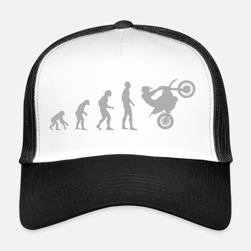 Dirtbike Evolution Clean Grau Trucker Cap