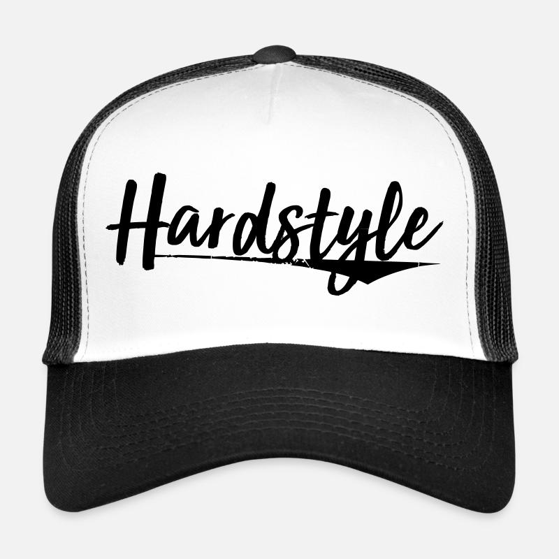 hardstyle electro trance hard bass sticker patch Trucker Cap