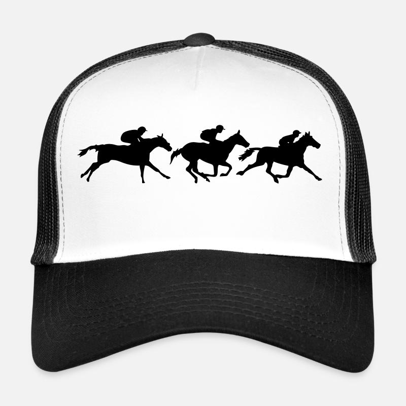cheval course hippique groupe animation Casquette trucker 