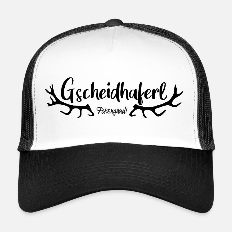 Gscheidhaferl - Trucker Cap - Weiß/Schwarz