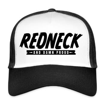 Redneck Proud (black) - Trucker Cap - white/black - Front