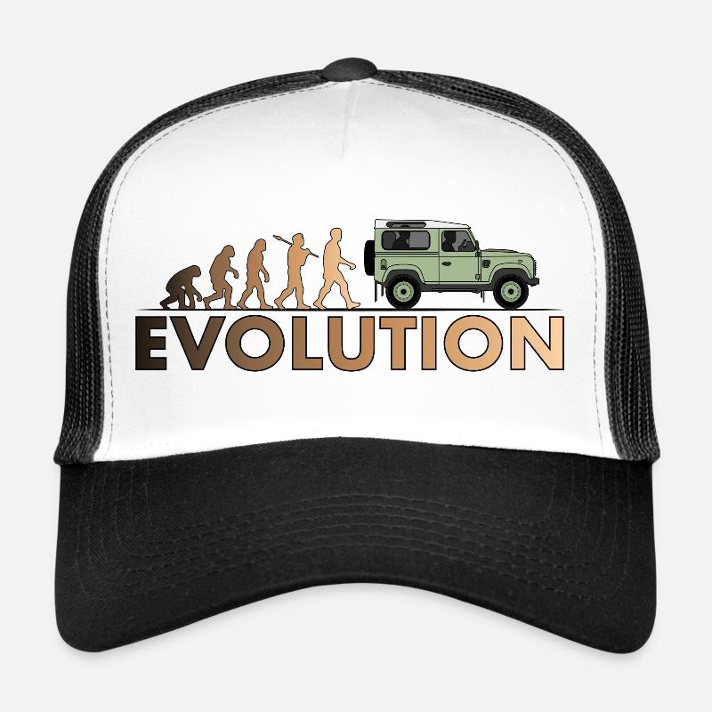 Defender 90 Evolution - Casquette trucker  - blanc/noir