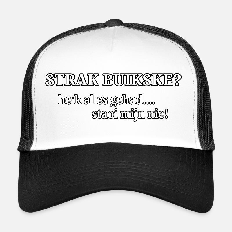 Enger Bauch? - Trucker Cap - Weiß/Schwarz