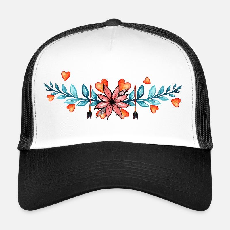 blume - Casquette trucker  - blanc/noir