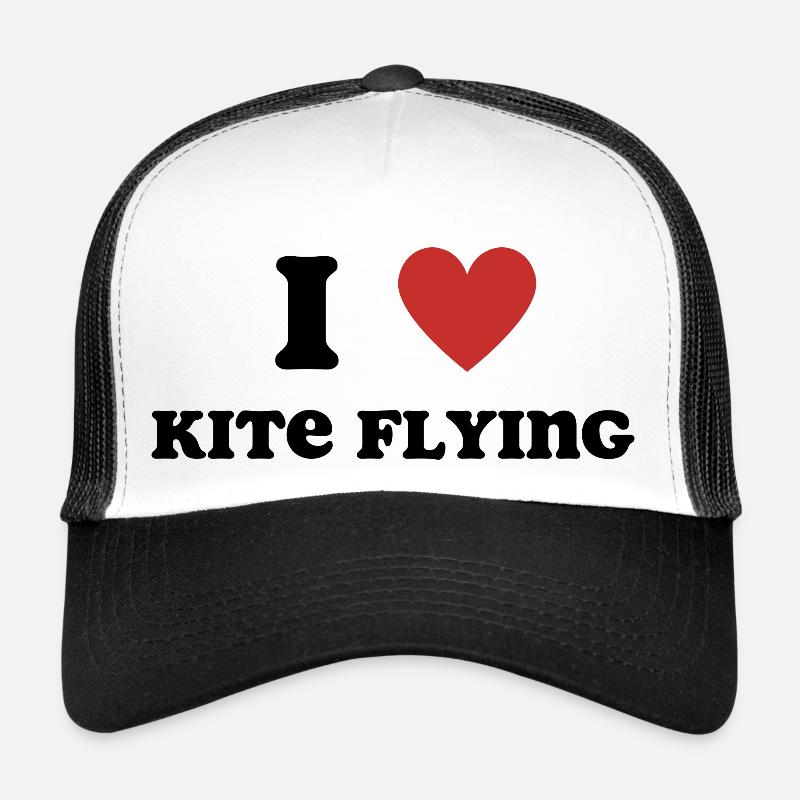 J’aime le cerf-volant volant Casquette trucker 