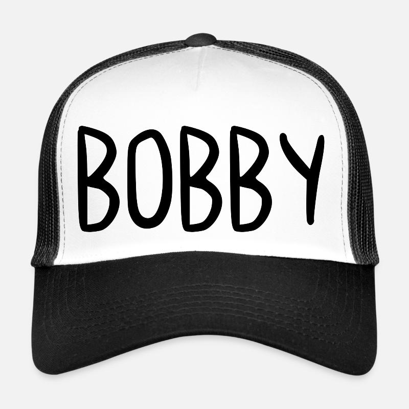 Bobby Custom Name Schriftart Text Geburtstag Trucker Cap