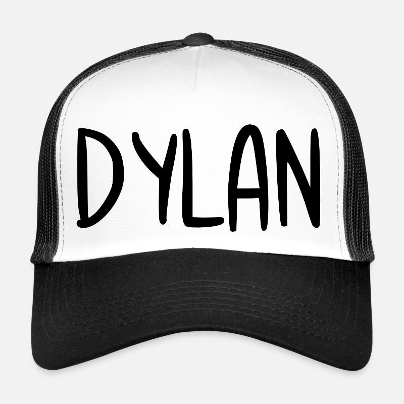 Dylan Custom Name Schriftart Text Geburtstag Trucker Cap