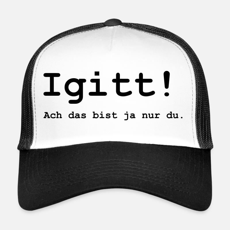 Igitt! - Trucker Cap - Weiß/Schwarz