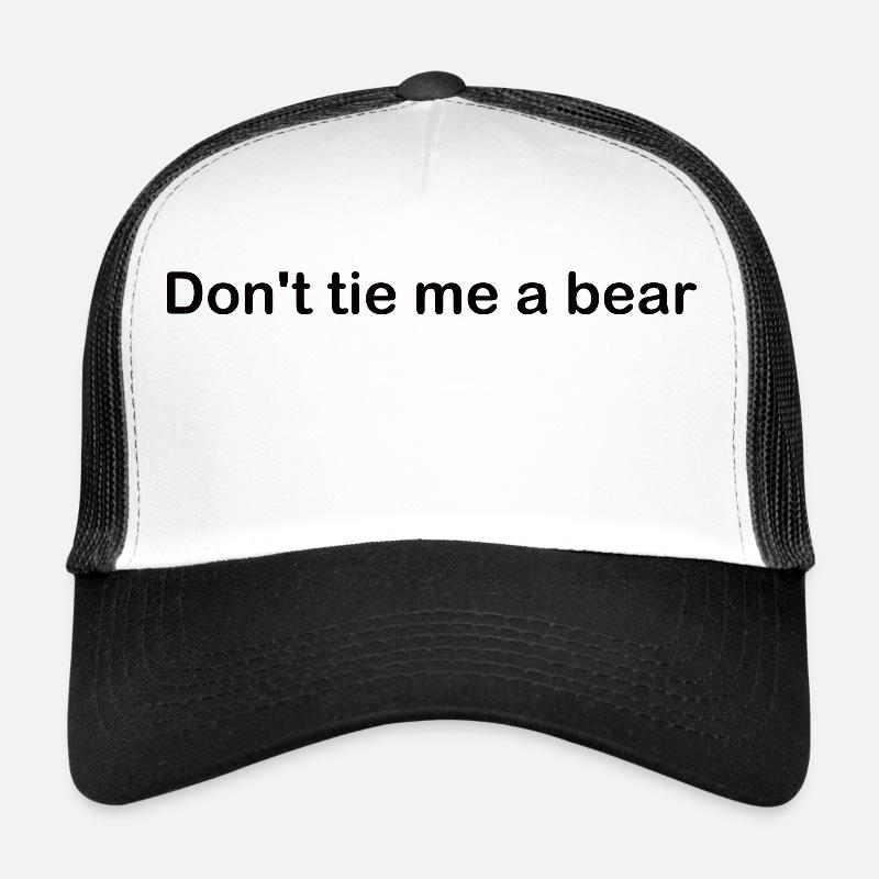 Tying up a bear Trucker Cap