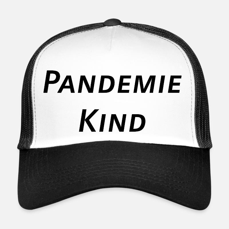 Pandemie - Trucker Cap - Weiß/Schwarz