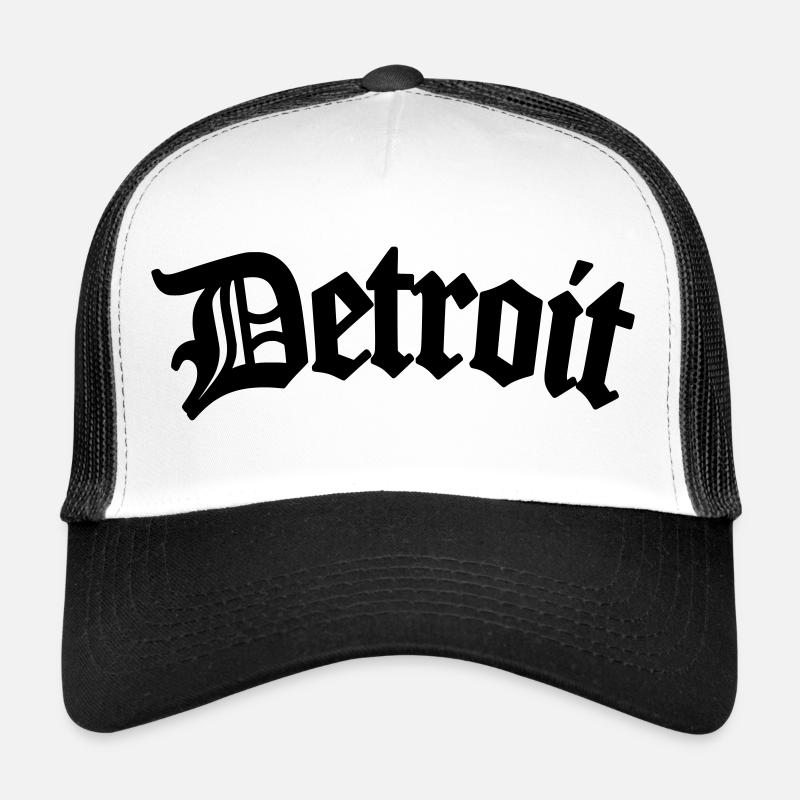 detroit - Trucker Cap - Weiß/Schwarz