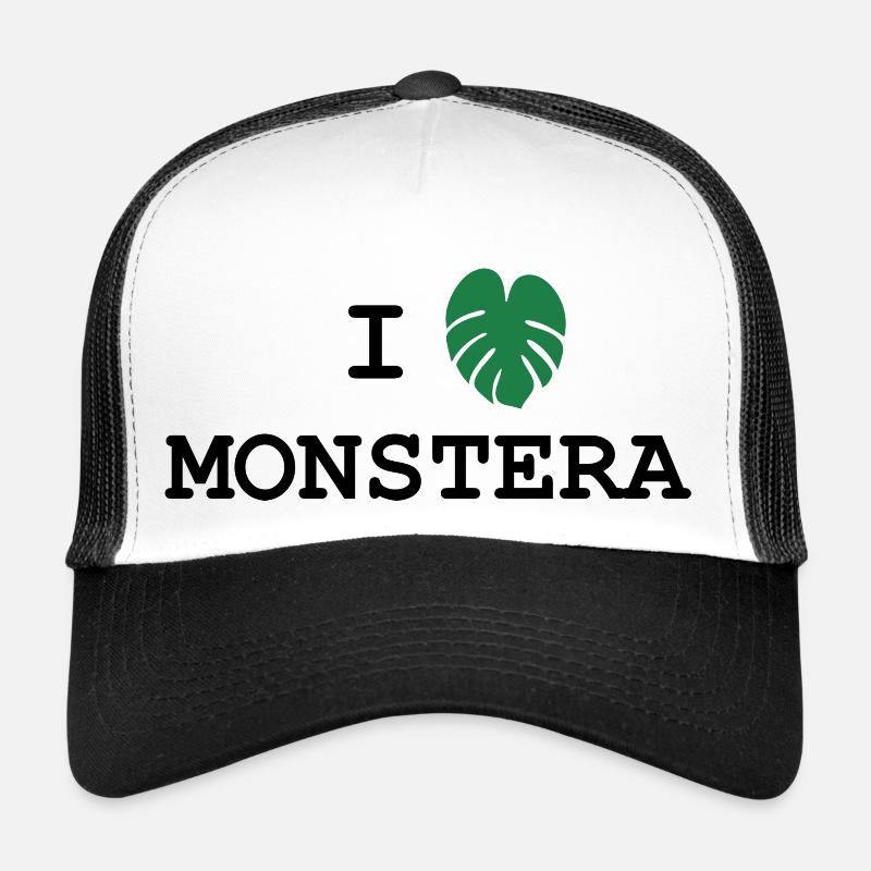 I love Monstera - design with leaf Trucker Cap
