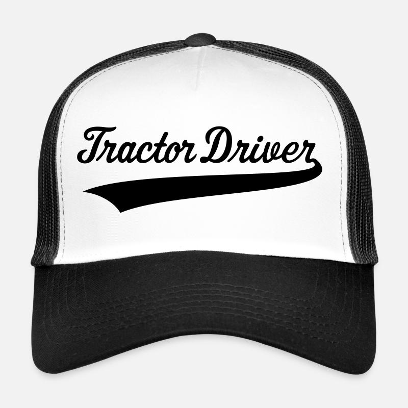 Traktorfahrer – Beschriftung (Farmer / Schwarz) Trucker Cap