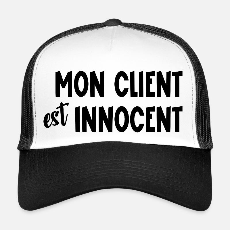 mon client est innocent Casquette trucker 