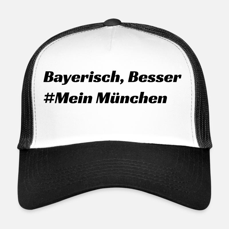 München - Trucker Cap - Weiß/Schwarz
