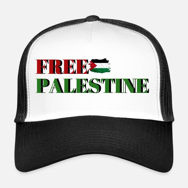 LIBÉRER LA PALESTINE POUR TOUJOURS - Casquette trucker - blanc/noir