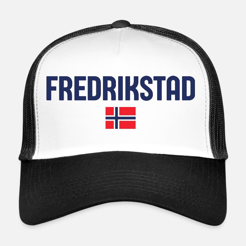 Lebendiges Fredrikstad-Design Trucker Cap
