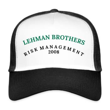 Lehman Brothers-Holdings Inc Bestickte - Trucker Cap - Weiß/Schwarz - Vorne