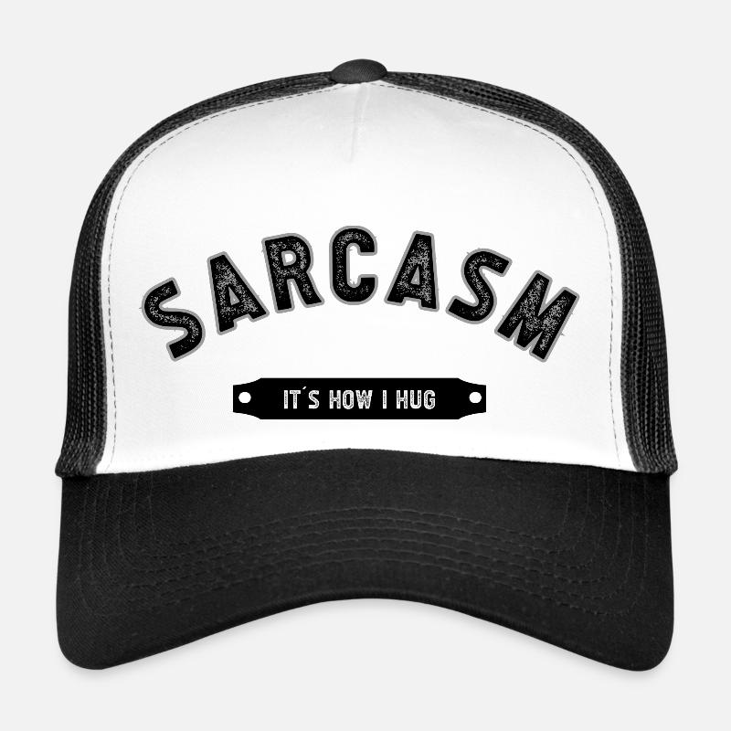 SARCASM - Trucker Cap - Weiß/Schwarz