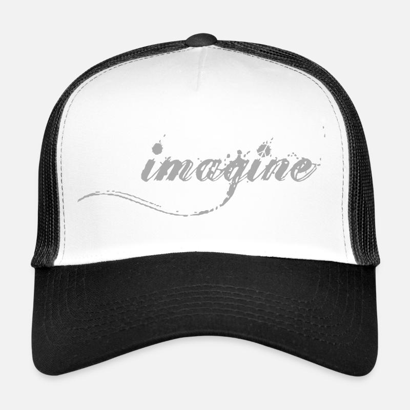 Imagine - Casquette trucker  - blanc/noir