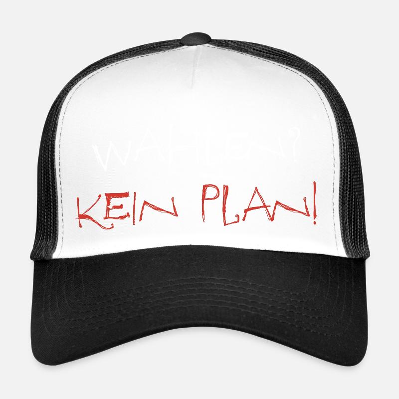 wahlkampf - Trucker Cap - Weiß/Schwarz