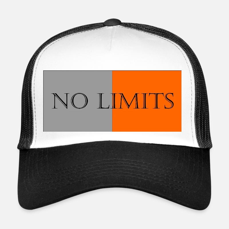 Keine Begrenzung - Trucker Cap - Weiß/Schwarz